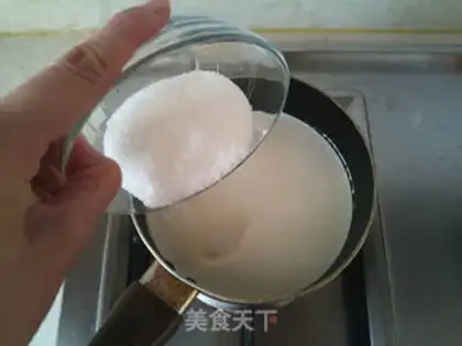 Make Black sesame cheese pudding step 2