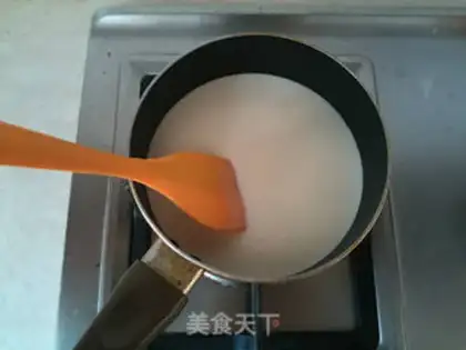 Make Black sesame cheese pudding step 3