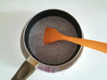 Make Black sesame cheese pudding step 8