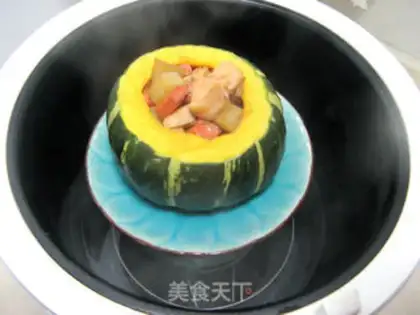 Make The chicken dingsh and the pumpkin step 7
