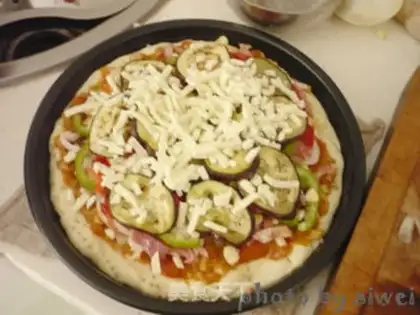 Make Bacon pizza step 16