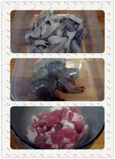 Make Korean seafood pan step 0
