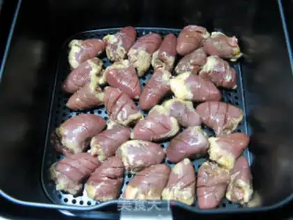 Make Air-cooked chicken heart step 3