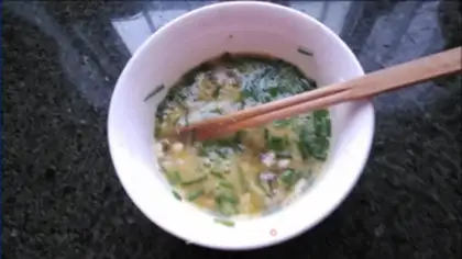 Make Oyster fried eggs step 6