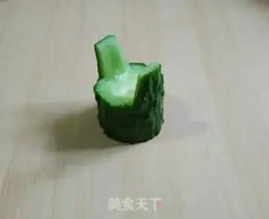 Make Sculpture of cucumber step 5