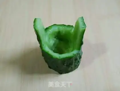 Make Sculpture of cucumber step 6