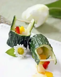 Make Sculpture of cucumber step 10