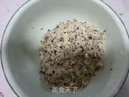 Make Black Sesame Seaweed Biscuit step 1