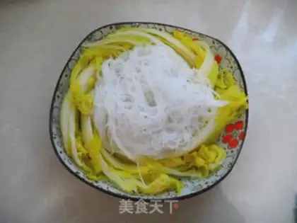 Make Garlic fans steaming doll food step 5