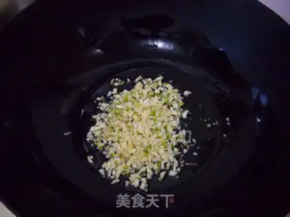 Make Garlic fans steaming doll food step 6
