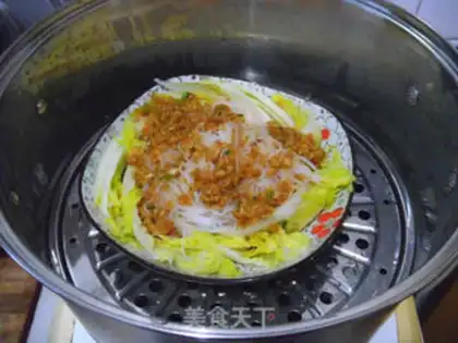 Make Garlic fans steaming doll food step 10