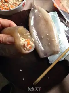 Make Squid sausage step 6
