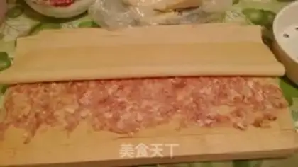 Make Home version of the bean roll step 2