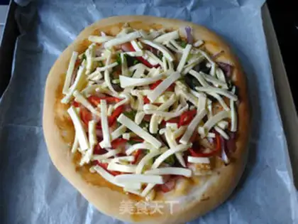 Make Shrimp bacon pizza step 11