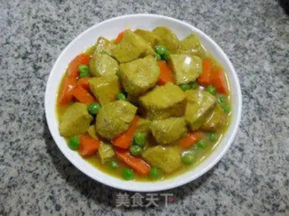 Make Curry and a sour chicken step 8
