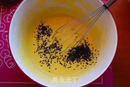 Make Sesame egg rolls step 4