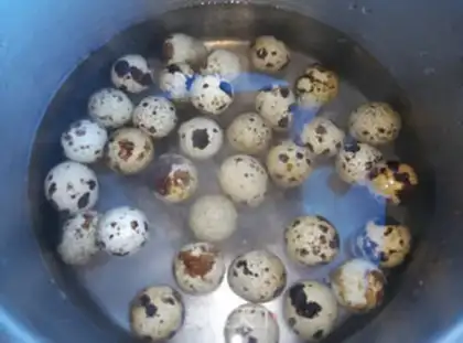Make Tiger-skind quail eggs step 0