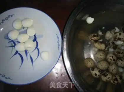 Make Tiger-skind quail eggs step 1