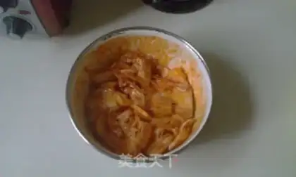Make Hot cabbage and octopus step 6