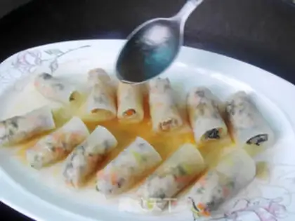 Make Crystal melon rolls step 10