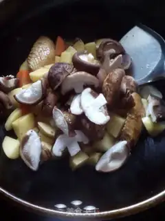 Make Potato chicken wings for mushrooms step 8