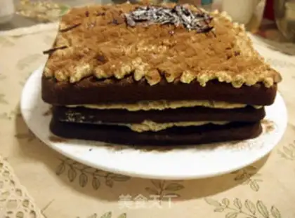 Make Chocolate chestnut cake step 15