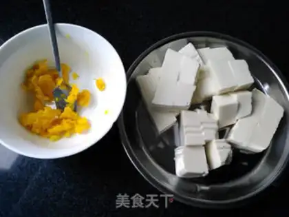 Make Crab butter tofu step 1