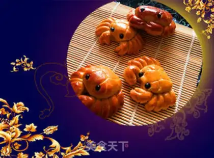 Make ♪ Fun moon cakes for gold crabs ♪ step 6