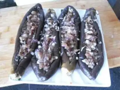 Make Boat eggplant step 4