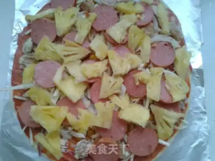 Make Hawaiian Pizza step 12