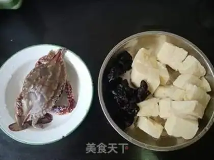 Make Frozen tofu crab step 0