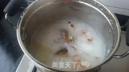 Make Crab congee step 7