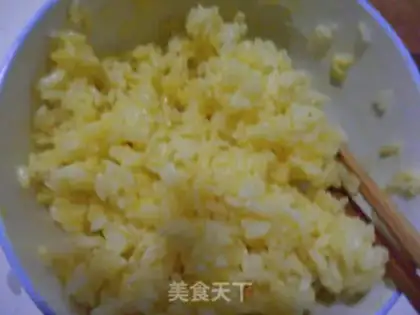 Make Golden egg fried rice step 3