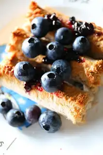 Make Blueberry peanut butter rolls step 4