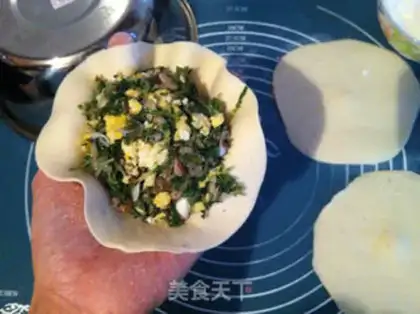 Make ♪ ♪ Cream of eggs and soy pie ♪ step 10