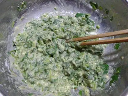 Make Egggrass bread step 7