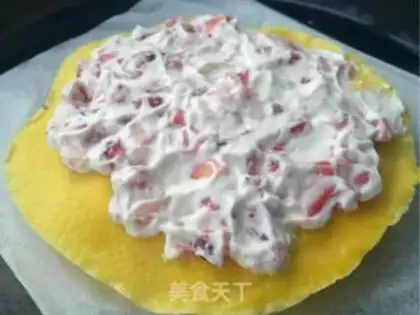 Make A thousand-story strawberry cake step 17