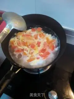 Make Tomato fried egg soup step 5