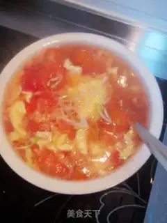 Make Tomato fried egg soup step 6
