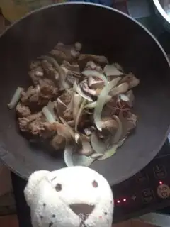 Make Innovative meat rice step 18