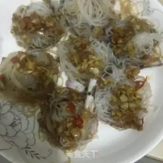 Make A garlic fan scallop step 7