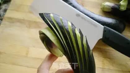 Make The eggplant step 1