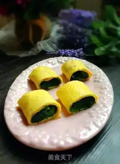 Make Spinach egg rolls step 8