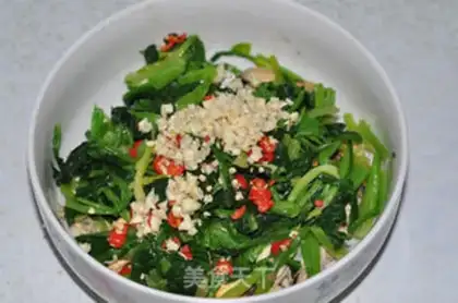Make Sea rainbow spinach step 6