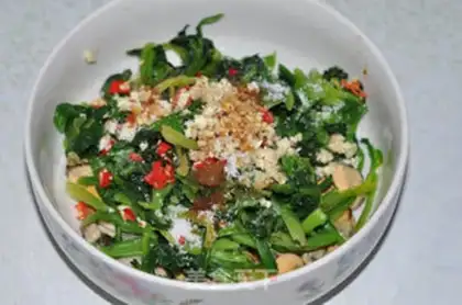 Make Sea rainbow spinach step 7