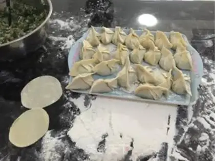 Make Porridge pork dumplings step 5