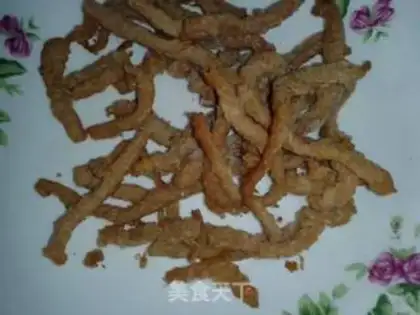 Make Garlic chicken caterpillar step 1