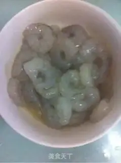 Make Peas and shrimp step 0