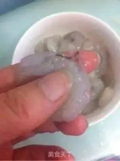 Make Peas and shrimp step 1