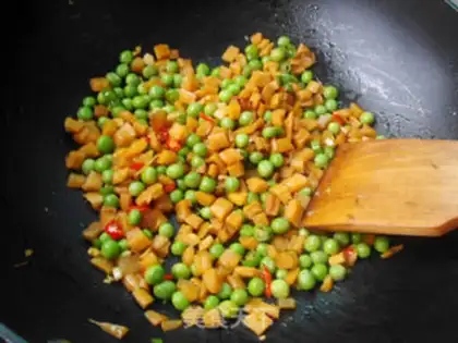 Make # Rhods dry and fried peas # step 7